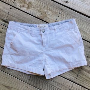 Aeropostale White Twill Midi Shorts Size 12